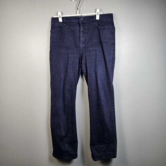 NYDJ Jeans Womens 16p Lift Tuck Technology Bootcut Mid Rise Dark Wash USA Made - Picture 1 of 12